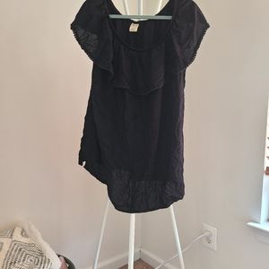 Off the shoulder ruffled top